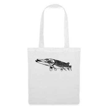 Pike Outline by Scuba.Style - Tote Bag - white - Front