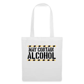 Saying May contain alcohol - Tote Bag - white - Front