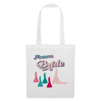 team bride evjf team de la mariée - Sac en tissu - blanc - Devant