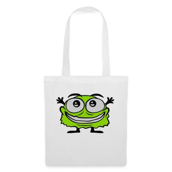 Petit monstre poilu mignon - Sac en tissu - blanc - Devant