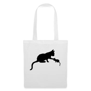 Cat Mom touches kittens - Tote Bag - white - Front