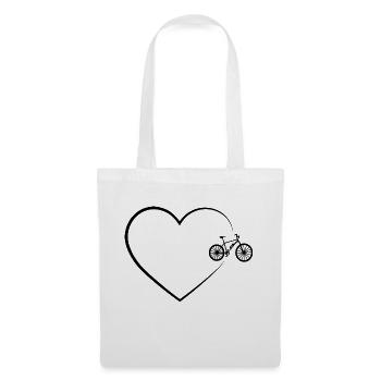 Herz 2 and ebike - - Tote Bag - white - Front