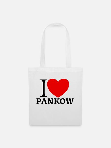 I LOVE PANKOW - Stoffbeutel - Weiß