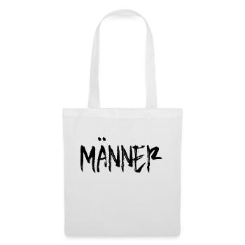 Männer - Stoffbeutel - Weiß - Vorne
