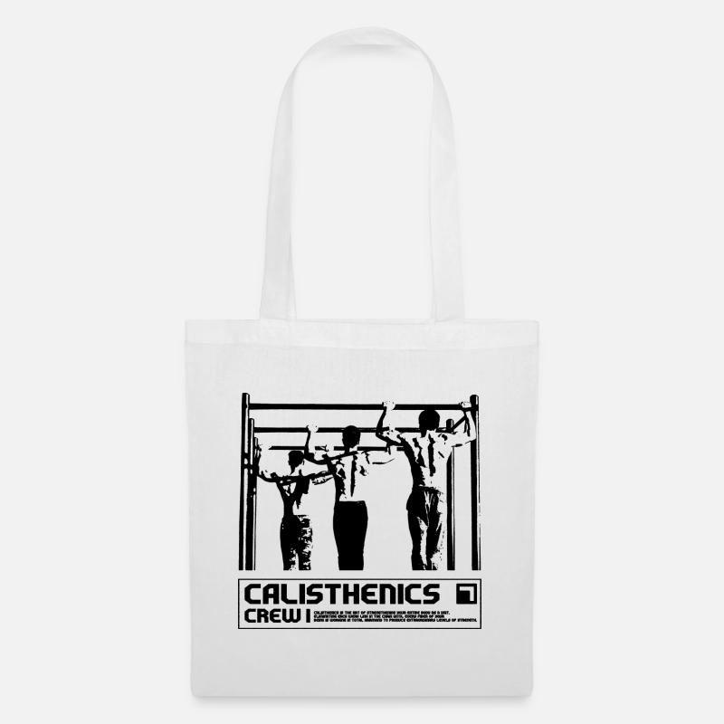 Calisthenics Crew Synchron Pull-Up Design - Stoffbeutel - Weiß