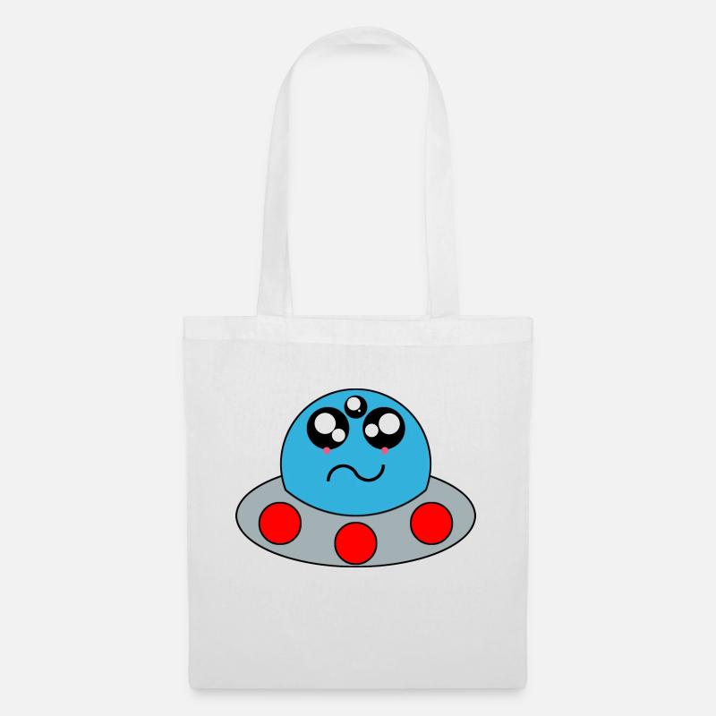 Kawaii - UFO - Stoffbeutel - Weiß