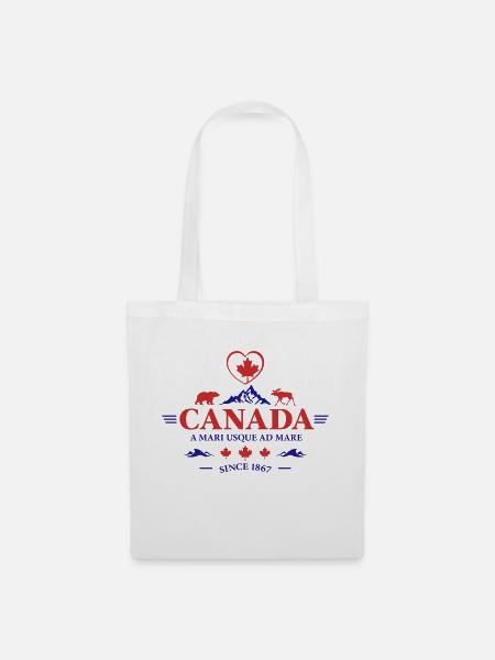 Kanada Vancouver Montreal Toronto Maple Leaf Bären - Stoffbeutel - Weiß