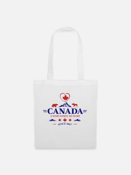 Kanada Vancouver Montreal Toronto Maple Leaf Bären - Stoffbeutel - Weiß