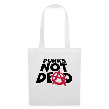 punks pas mort citation - Sac en tissu - blanc - Devant