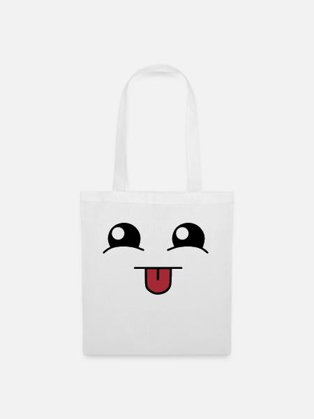 Cute face - Stoffbeutel - Weiß