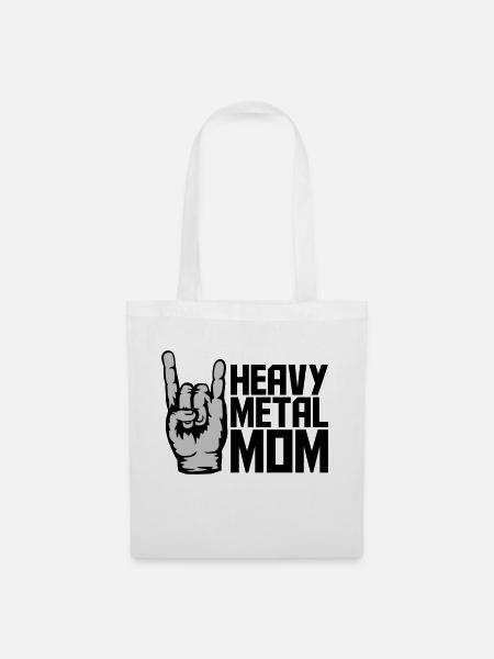 Heavy Metal Mom Logo - Stoffbeutel - Weiß