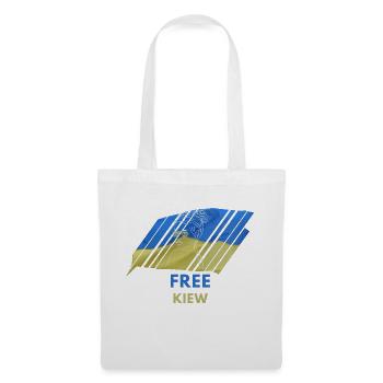 Free Kiev T-Shirt Ukraine Flag Woman Gift UA - Tote Bag - white - Front