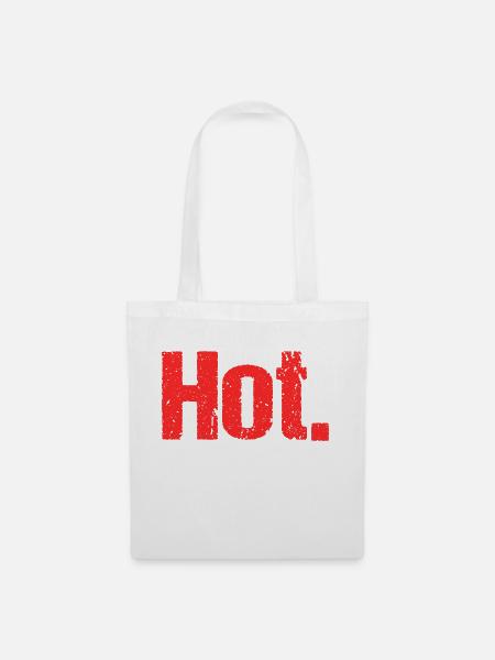 Hot. - Stoffbeutel - Weiß