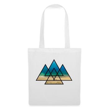 T-Shirt Triangle Plage Vacances Mer Cadeaux Vacances - Sac en tissu - blanc - Devant