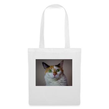 the cat with the sweet look - Tote Bag - white - Front