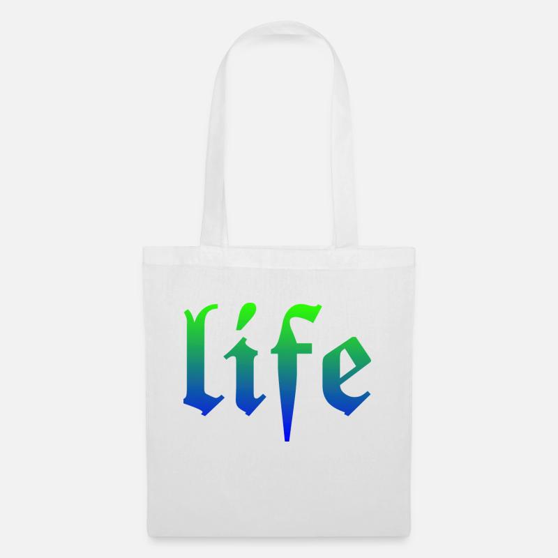 life - Stoffbeutel - Weiß
