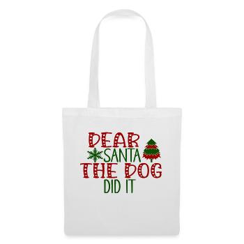Dear Santa The Dog Did It - Tote Bag - white - Front