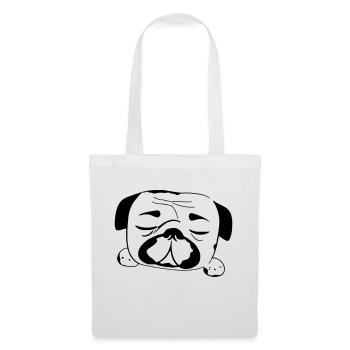 Sleeping Pug Dog Funny Dog Owners - Tote Bag - white - Front