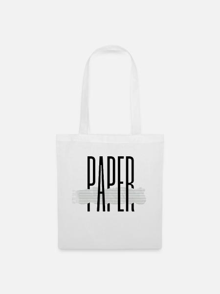 Papier - Stoffbeutel - Weiß