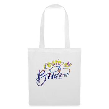 Braut Braut Hochzeit Junggesellenabschied Brautjungfernabschied - Stoffbeutel - Weiß - Vorne