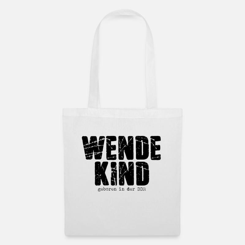 Wendekind Geboren in der DDR - Stoffbeutel - Weiß