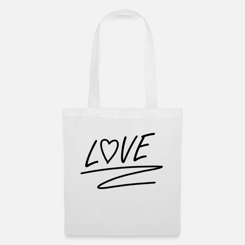 Love - Stoffbeutel - Weiß