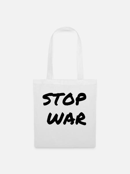 Stop War - Stoffbeutel - Weiß