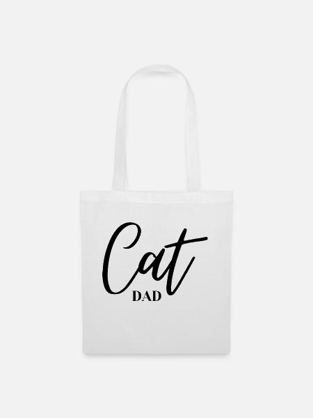 Cat Dad - Stoffbeutel - Weiß