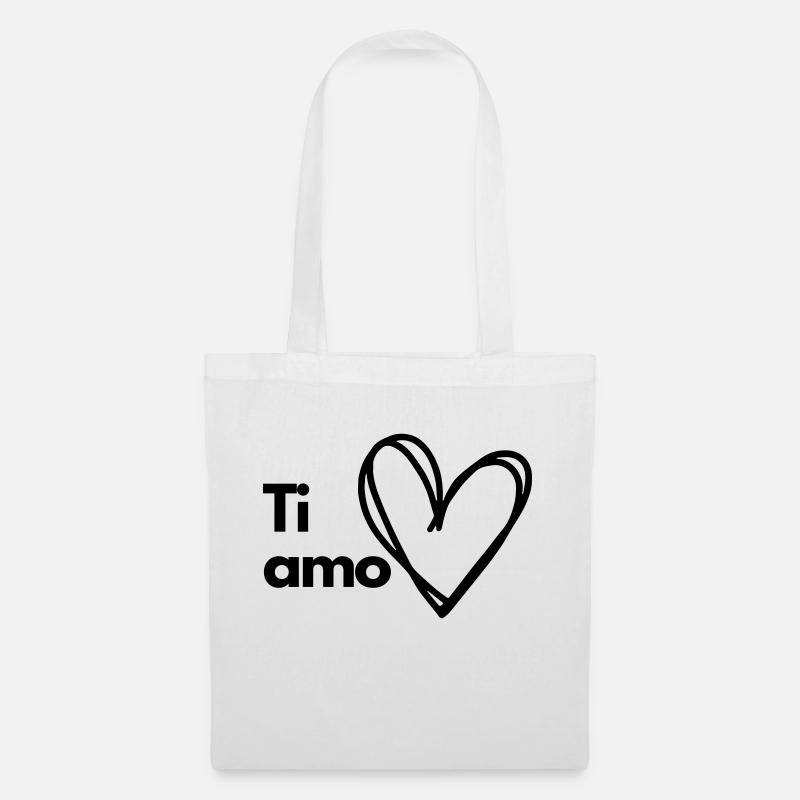 Ti amo - Stoffbeutel - Weiß