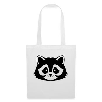 Ratons laveurs Mignon Dessin animé Raton laveur 34 - Sac en tissu - blanc - Devant