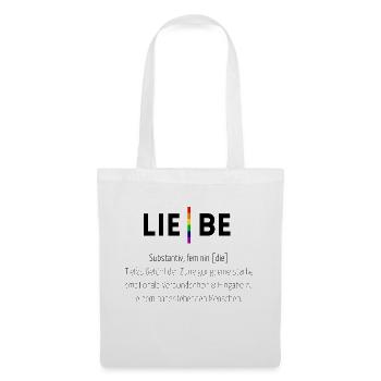 Liebe auf den ersten Klick! - Stoffbeutel - Weiß - Vorne