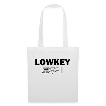 LOWKEY Corée - Sac en tissu - blanc - Devant