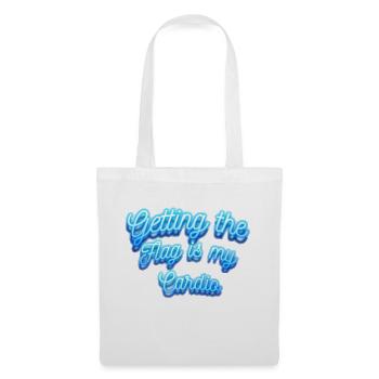 Laser Tag - Getting the Flag Is My Cardio - Tote Bag - white - Front