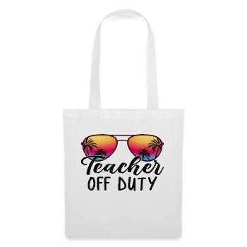 Tie Dye Teacher Off Duty Last Day Of School - Tote Bag - white - Front