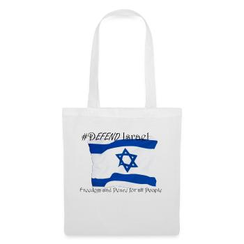 #DEFEND Israel - Freedom and Peace for all People - Stoffbeutel - Weiß - Vorne