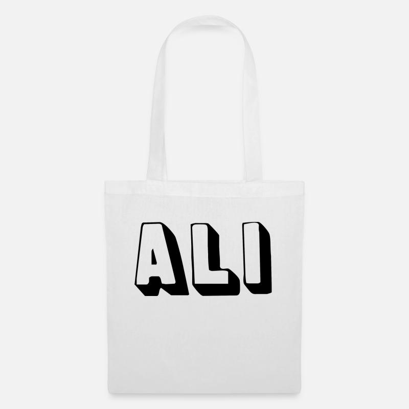 Nom - Ali - Sac en tissu - blanc