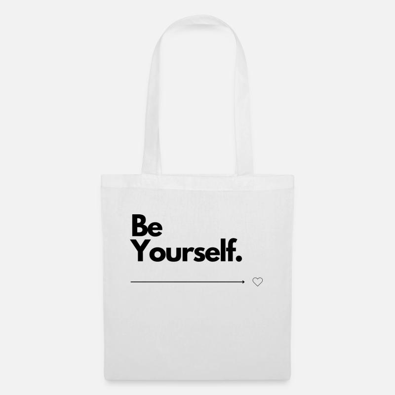 Be Yourself - Stoffbeutel - Weiß
