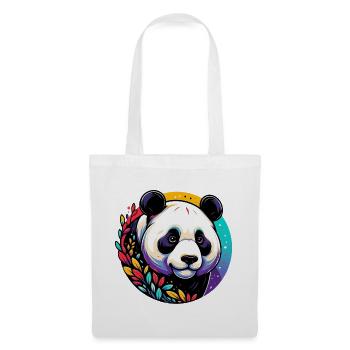 Panda - Stoffbeutel - Weiß - Vorne