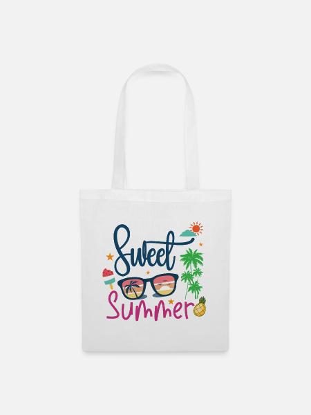 Süßer Sommer - Stoffbeutel - Weiß
