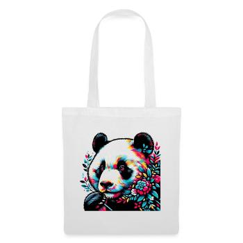 Panda - Stoffbeutel - Weiß - Vorne