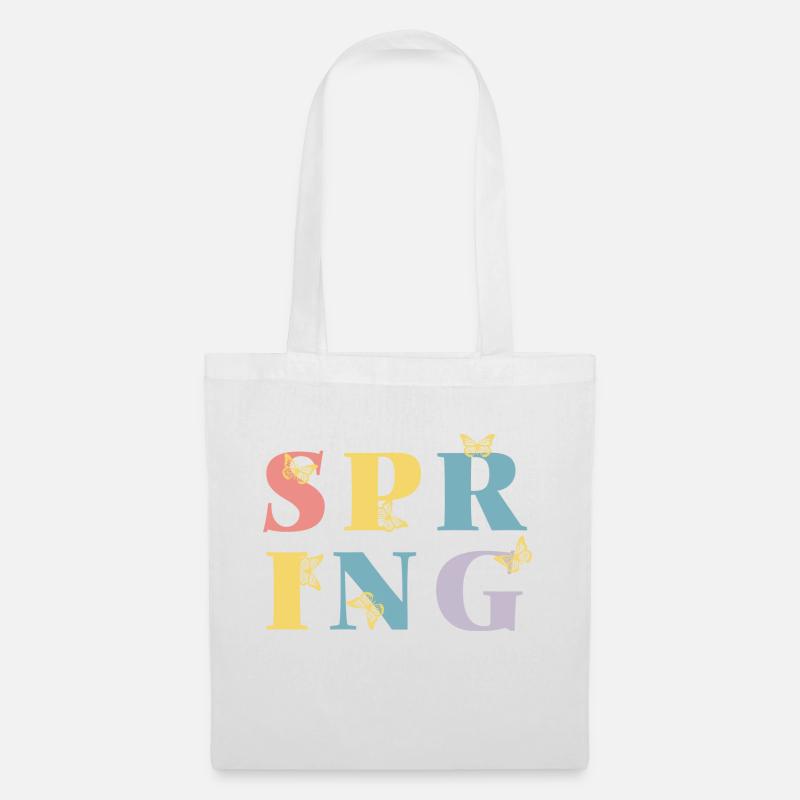 Endlich Frühling! - Stoffbeutel - Weiß