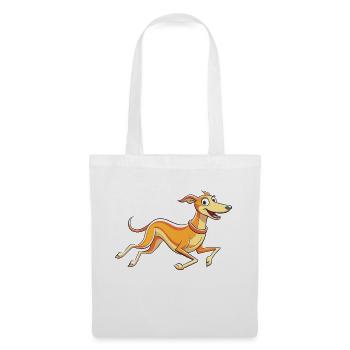 Graceful Running Whippet Artwork - Tote Bag - white - Front