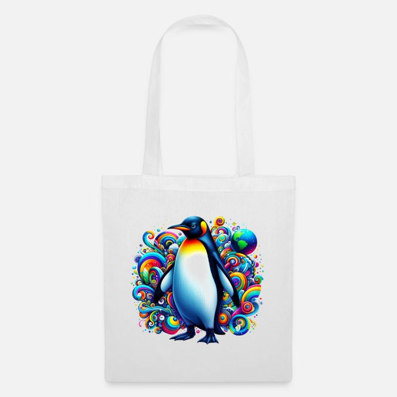 Pinguin - Stoffbeutel - Weiß