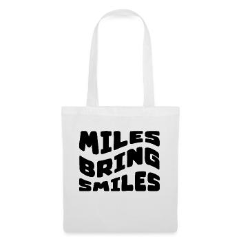 LES MILES APPORTENT DES SOURIRES - Sac en tissu - blanc - Devant
