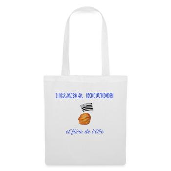 Fière d être une drama kouign Blue - Sac en tissu - blanc - Devant