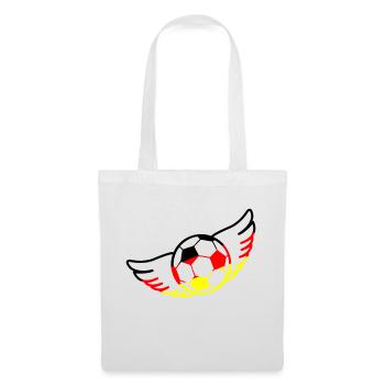 fußball deutschland - Stoffbeutel - Weiß - Vorne