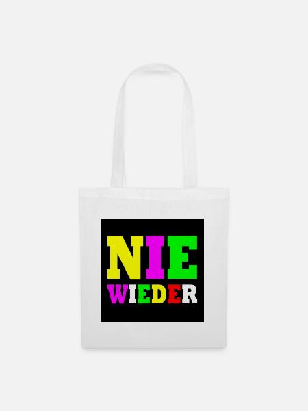 Nie wieder - Stoffbeutel - Weiß