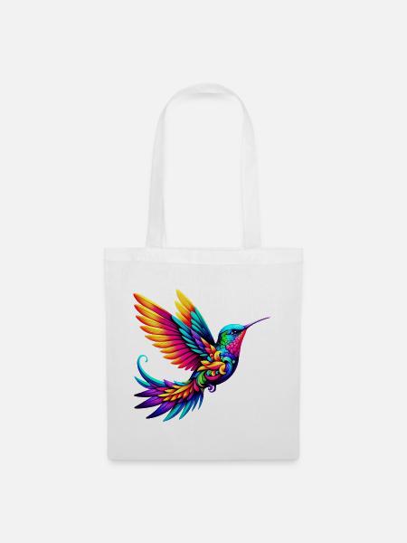 Kolibri - Stoffbeutel - Weiß