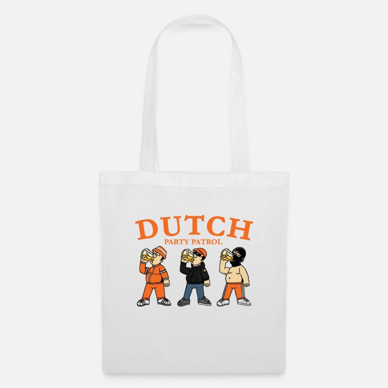 Dutch Party Patrol For Hooligans - Tote Bag - white