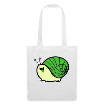 Bande dessinée d’escargot - Sac en tissu - blanc - Devant